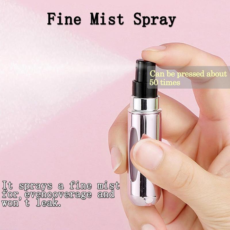 2 pcs Mini Perfume Travel Refillable Bottles-5ml Portable Atomizer Sprayer,Empty Pump Container for Traveling and Outgoing