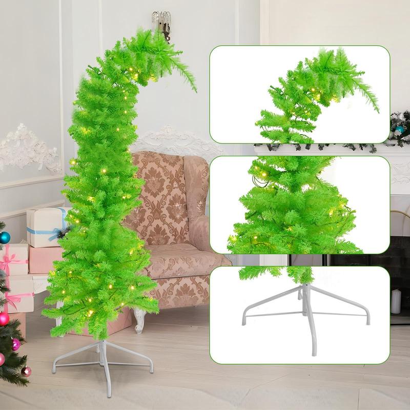 6FT Bendable Artificial Christmas Tree - Easy Assembly, Perfect for Cozy Home Holiday Vibes | Must-Have Festive Decor for a Magical Christmas! christmas celebration holiday time traditional  christmas（no light））