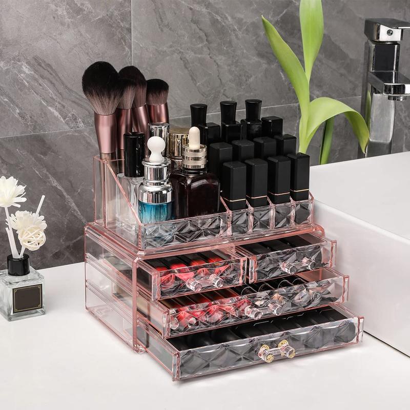 Makeup Organizer - 2 Styles Available - Pink Makeup Organizer Box Boxes organizer bag