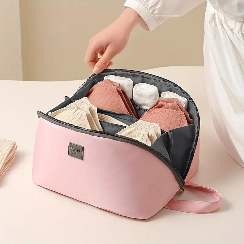 Underwear Storage Bag, Summer Portable Zipper Bras Organizer for Traveling, Women's Lingerie & Underwear Accessories