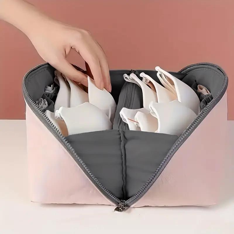 Underwear Storage Bag, Summer Portable Zipper Bras Organizer for Traveling, Women's Lingerie & Underwear Accessories