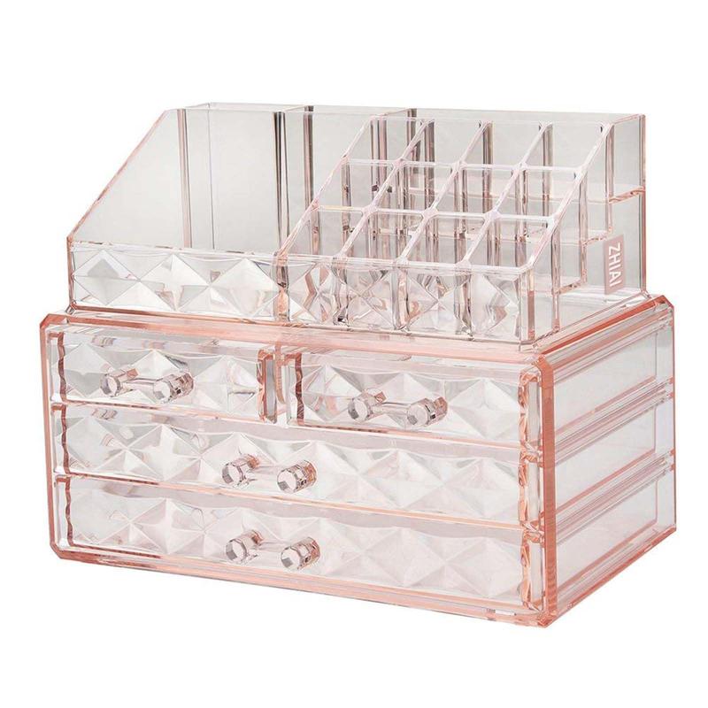 Makeup Organizer - 2 Styles Available - Pink Makeup Organizer Box Boxes organizer bag