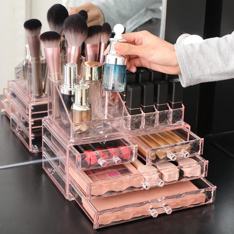 Makeup Organizer - 2 Styles Available - Pink Makeup Organizer Box Boxes organizer bag