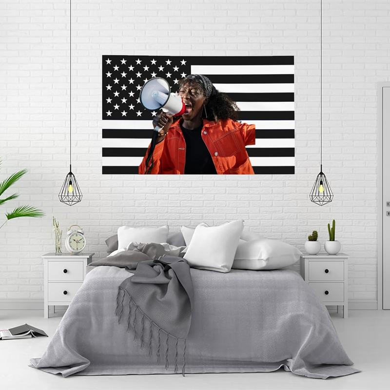 Custom America Flag 40x60 inch Personalized Flags Design Your Image Funny Tapestry Poster For Decorate Clubs Concerts Bars University Dormitories Living Rooms Bedrooms