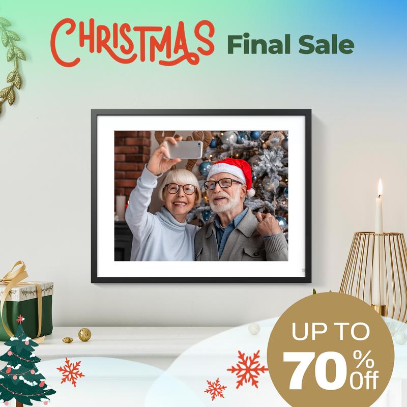 BSIMB 16.2'' Digital Picture Frame 32GB - Upload Photos&Videos from Anywhere via App Email, Perfect Must Have Christmas Love Gifts for Friends Family Grandparents, Easy to Use with Touch Screen Photo Frame, Premium 1258x930 HD IPS Display