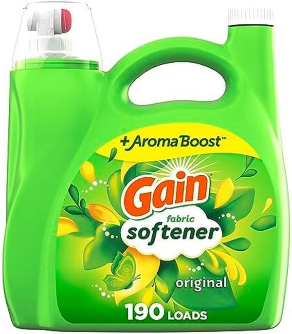 Fabric Softener, Original Scent, 140 fl oz, 190 Loads, HE Compatible, Packaging may vary Household Cleaning