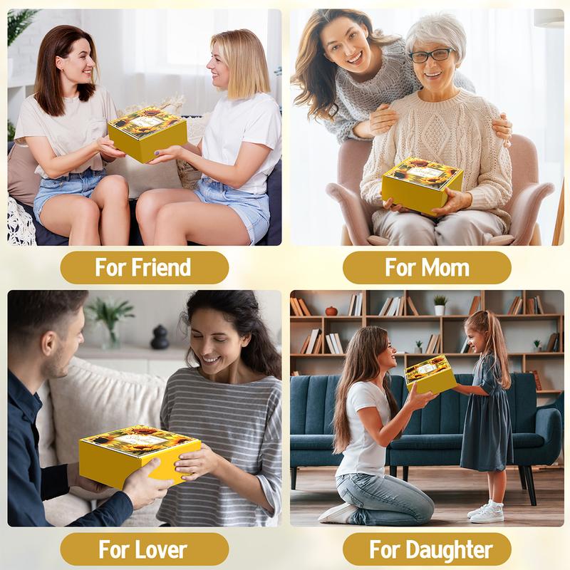 Christmas Gifts for Women, Unique Best Friend Gifts for Women, Relaxing Spa Gift Baskets for Women, Birthday & Valentines Day Gift Box for Her Friendship Mom Sister Wife Coworker Teacher Friends Female (Yellow)