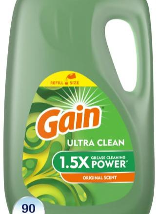 Gain Ultra Dishwashing Liquid Dish Soap, Original Scent, 90.0 fl oz (4.5) 4.5 stars out of 1896 reviews 1,896 reviews