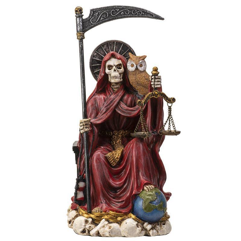 Santa Muerte Red statue for Love work 12 inch