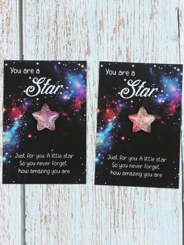 Star Shaped Resin Mini Trinket, Encouragement Greeting Gifts, Birthday Wedding Party Gift, Unique Birthday, Back to School, , Christmas Gifts As Halloween Gift