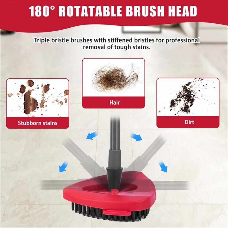 Scrub Brush Replacement Head for O Cedar Easywrin Spin Mop 1 Tank System, Spin Mop Replace Head Base, Shower Floor Scrubber, Hard Bristle Cleaning Brush for Bathroom Kitchen Wall Tile (2) Tidy Monster