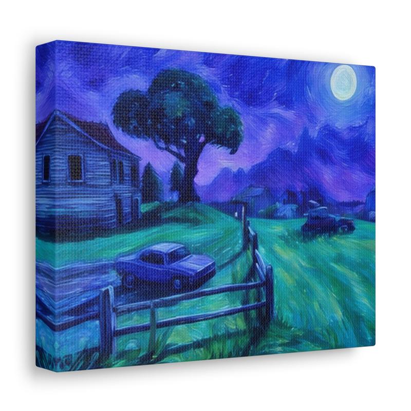 Fort Inspired Nostalgic Canvas - Starry Night Wall Art Decor