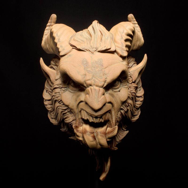 Wall Mounted Krampus Head – Unleash the Darkness of the Holidays