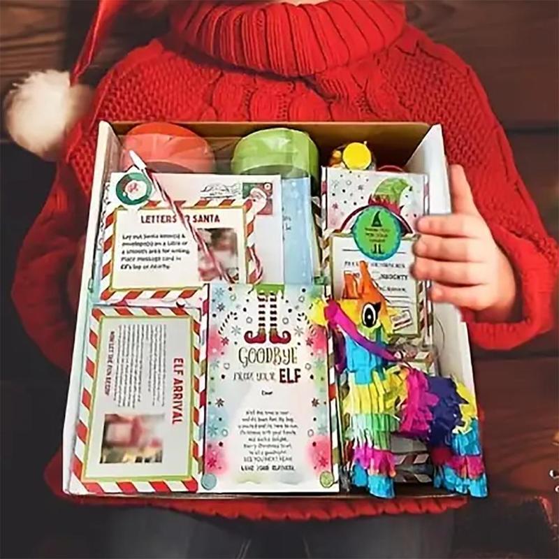 24 Days Of Christmas Elf Kit, 1 Box Fun Elf Activities Props, Christmas Elf Kits, Elf Kits Best Christmas Countdown Gift for Friends and Family