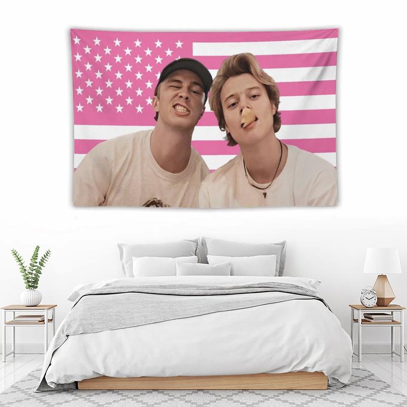 Drew JJ Pink Rafe America Funny Starkey Cameron Maybank Flag for College Dorm Decor, Outdoor Party, Patio Yard, Room Decor Tapestry Merch