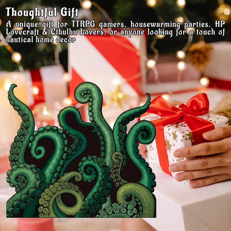 Cthulhu Tentacles Bath Mat Microfiber Water Absorbent Octopus Rug Anti-Slip Backing 27.5