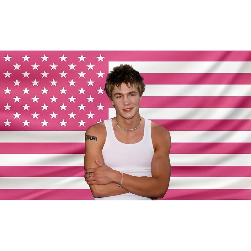 Art tapestry Chad Michael wall hanging national pink murray american flag poster blanket suitable for college dorm cave bedroom living room pink flags for bedroom merch fan gift Decor Curtain