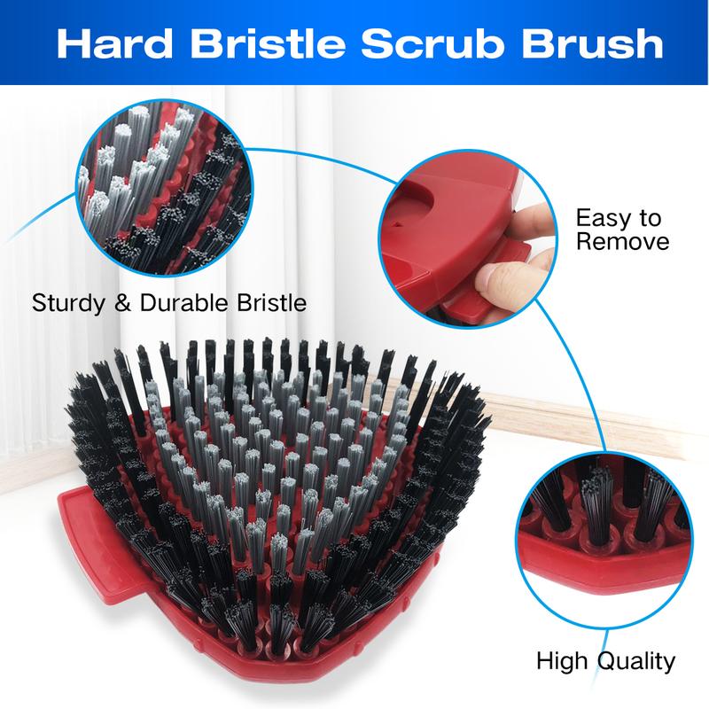 Brush Head  for O Cedar RinseClean 1Tank System, Please Note: Only for 1 Tank System, NOT for 2Tank, Shower Floor Scrubber, Hard Bristle Cleaning Brush for Bathroom Kitchen Wall Tile,Cleaning Supplies