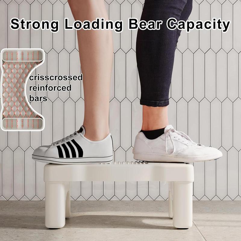 [LIMITED TIME DEAL] Ergonomic Toilet Stool - Portable Poop Stool, Dual Non-Slip, Strong Weighted Construction, Squatting Potty for Adults & Kids