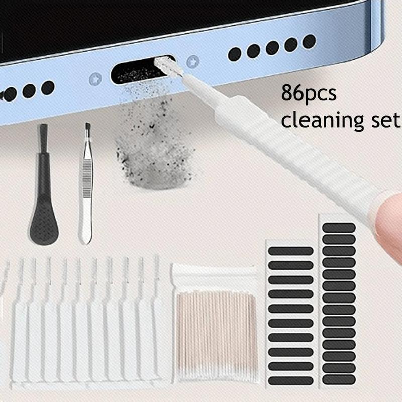 Universal Mobile Phone Cleaning Brush, Speaker Port Dust Mesh Dust Removal Cleaner Tool Kit, Phone Cleaning Accessories for Most Phones