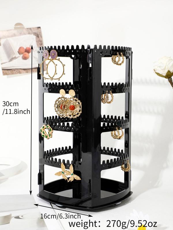 Rotating Jewelry Display Stand, Jewelry Organizer for Earrings Necklaces Rings, Jewelry Display & Organizer for Daily Use Earring Storage Shelf, Daily Gift, No Jewelry