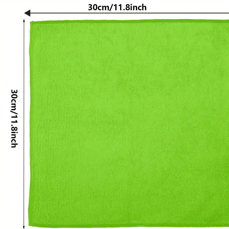 Microfiber Cleaning Cloth (12pcs), Household Cleaning Rags, Multifunctional Soft Absorbent Cleaning Towels for Home Kitchen Bathroom