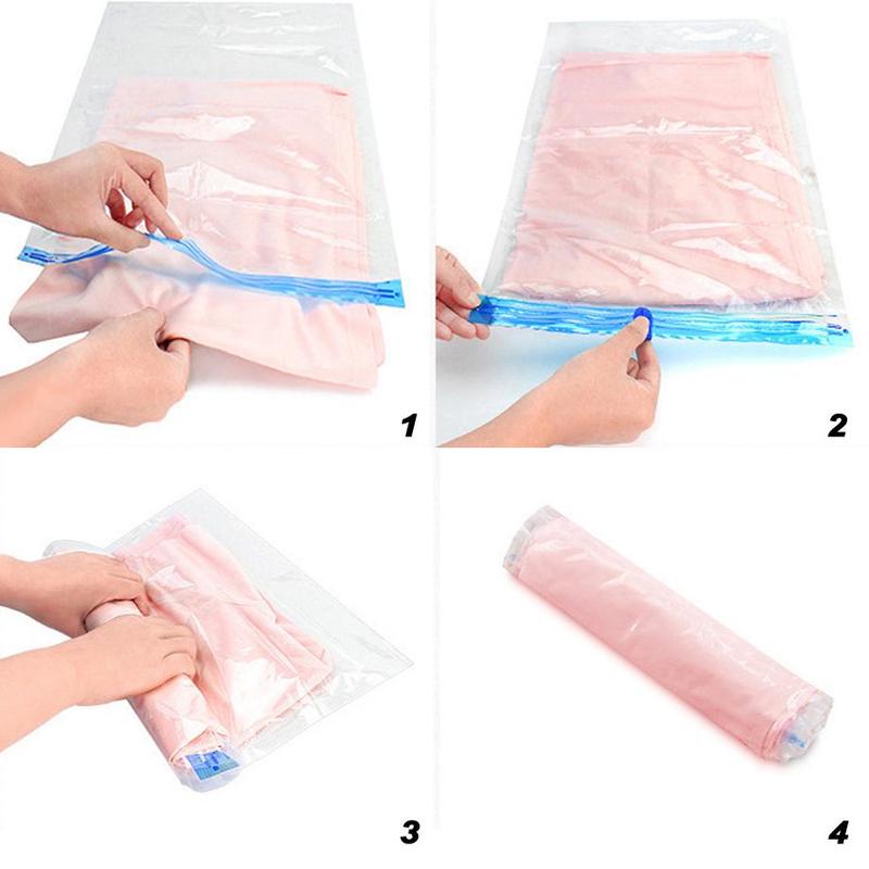 Vacuum Storage Bag, 1 Count Roll Compression Bag, Space Saving Storage Bag, Traveling Storage Bag for Business Trip, Traveling Accessories