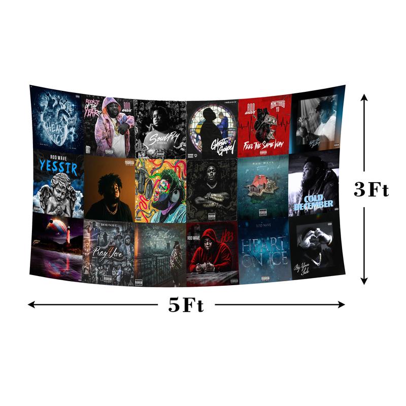 Album Collage Flag Banner Tapestry for Teen Bedroom Wall Hanging College Decor 3x5 Outdoor Banner Flags Funny Tapestry Party Bedroom Fraternity Wall Decor