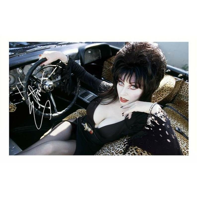 Elvira Autographed Signed Poster