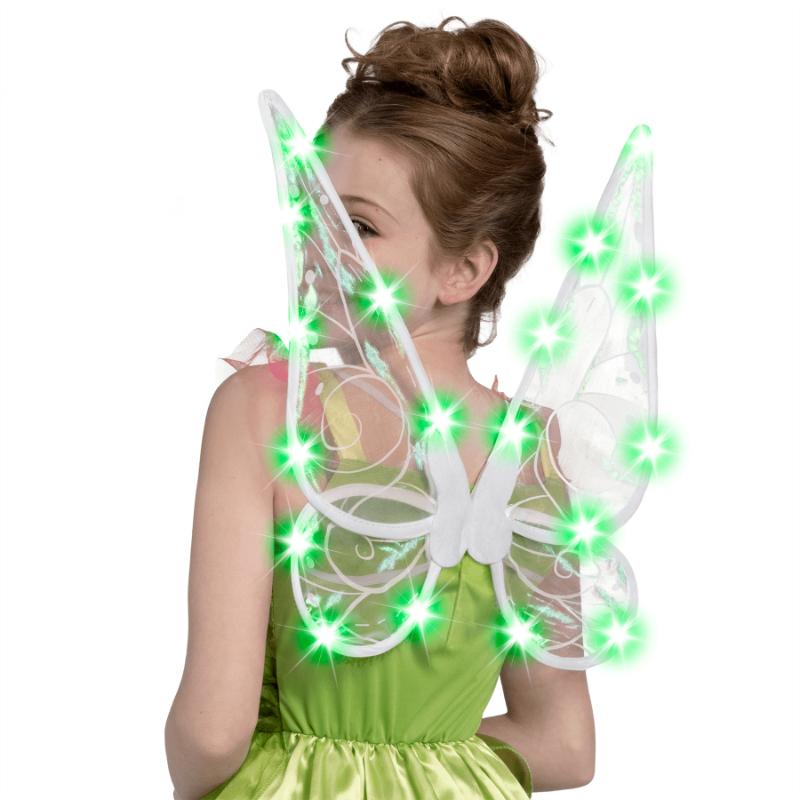 Halloween Light Up Fairy Wing, Wing With 3 Light-Up Modes For Halloween Cosplay Parties