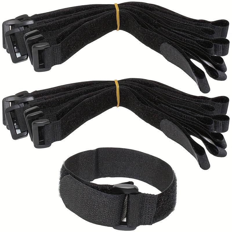 Heavy-duty Reusable Cable Straps, Durable Hook & Loop Fastening Straps, Adjustable Tie Down Straps for Multipurpose Organization