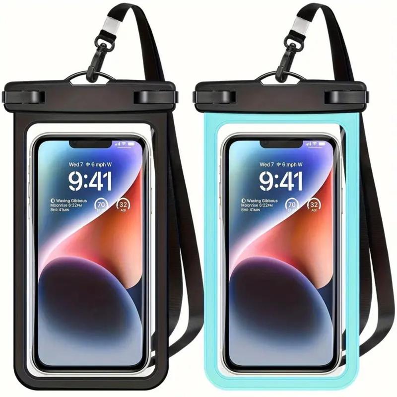 Universal Waterproof Phone Bag, 2 Counts Waterproof Storage Bag, Dry Bag, Phone Storage Bag for Iphone 14 13 12 11 Pro Max Xs Plus Galaxy