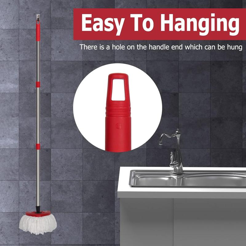 Spin Mop Replacement Handle - 4-Section 30