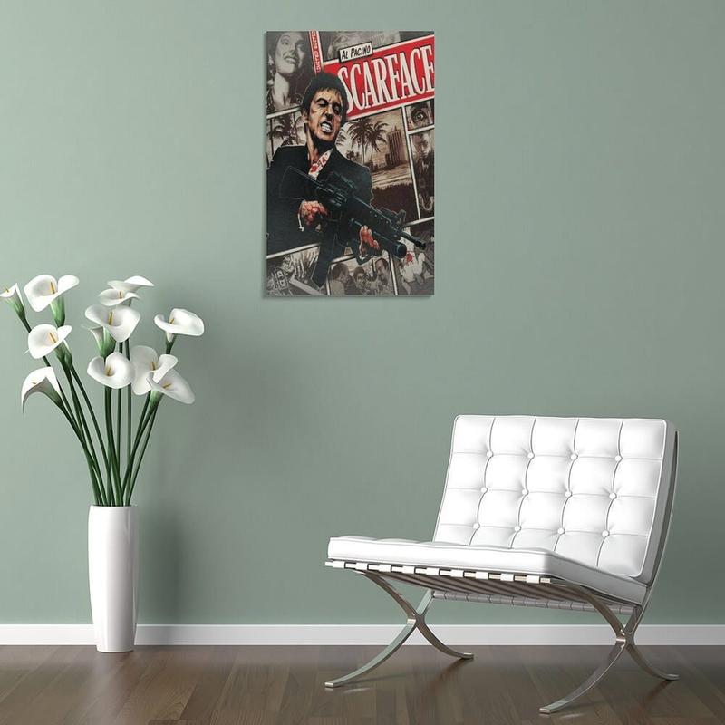 Scarface Movie Poster Decorative Painting Canvas Wall Art Living Room Poster