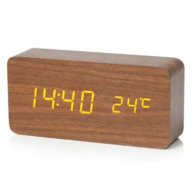 Wooden Digital Alarm Clock - Perfect for Any Room in Your House