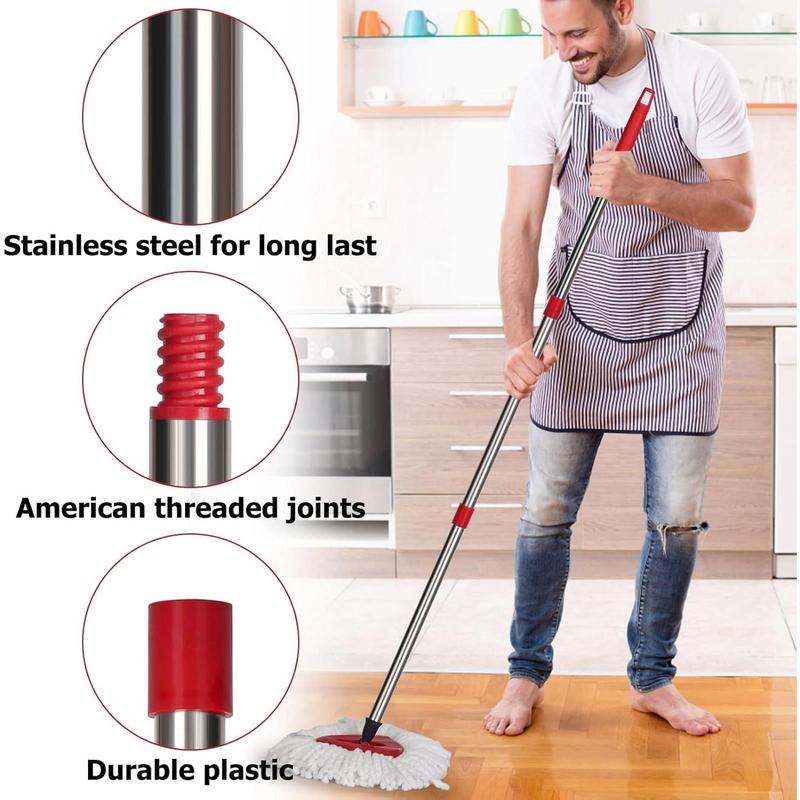 Spin Mop Replacement Handle - 4-Section 30