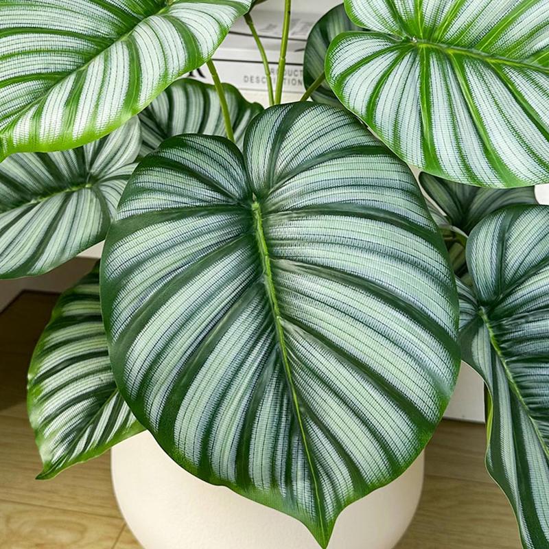 Room Decor Artificial Monstera Plant without Pot, 1 Count Fake Tropical Plant, Faux Plant for Home Office Decor, Home Decor Supplies, Bedroom Decor