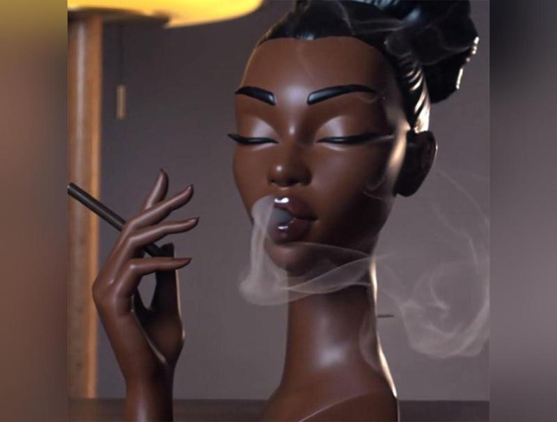 Solange Head Incense Holder for Black Women - Premium Quality Resin Materials