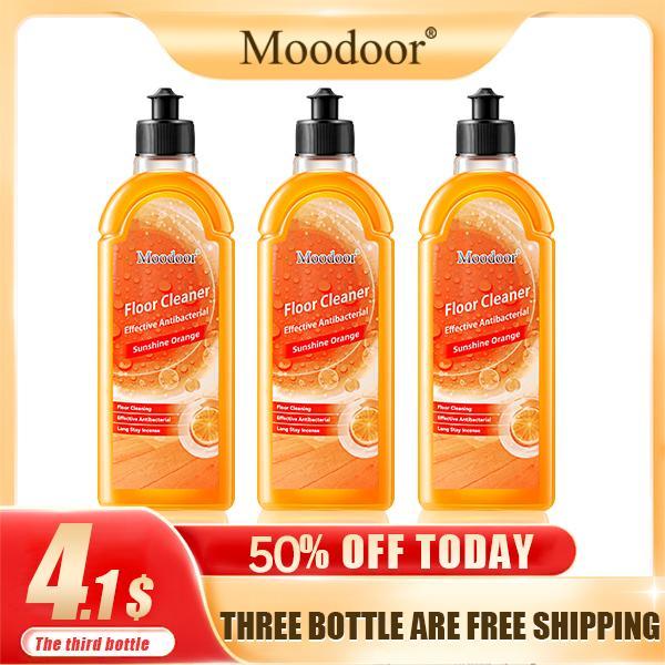 Moodoor Floor Cleaner Sheets - Concentrated, Multi-Surface, Pet-Friendly (Portable Bottling)