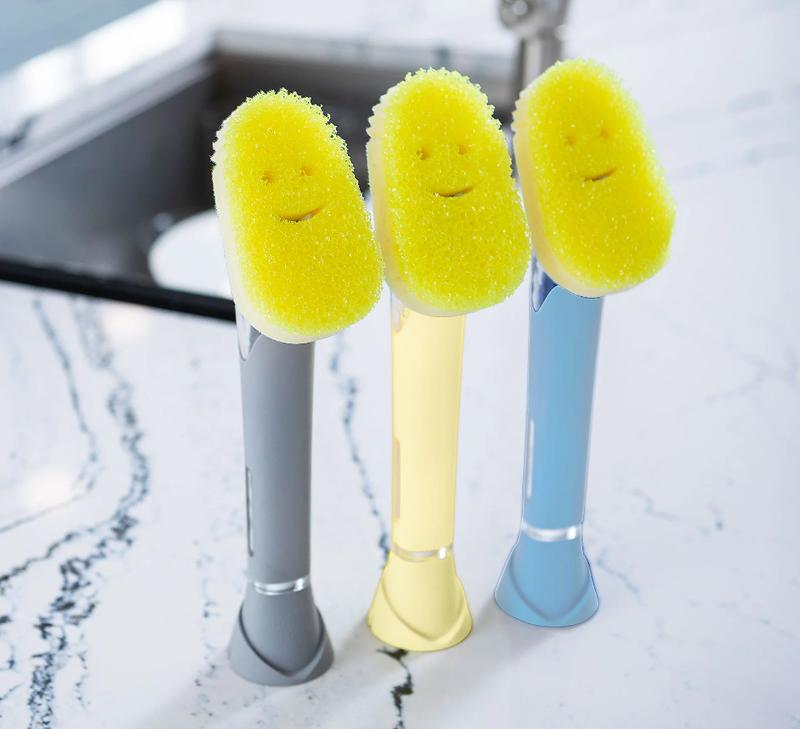 Scrub Daddy 9pc Dish Daddy Soap Wand with Interchangeable Cleaning Heads