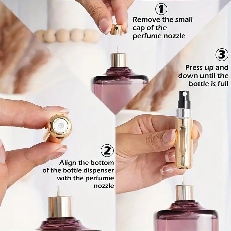 Portable Mini Refillable Perfume Atomizer Bottle, 3 12pcs Travel Perfume Atomizer, Perfume Bottle for Travel, Outing, Daily Use