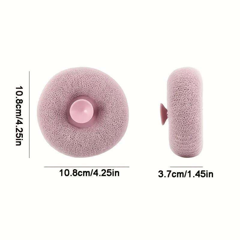 2 PCS Exfoliating Bliss Bath Sponges - 2-in-1 Shower Pouf Scrubbers with Built-in Massage Pad for Enhanced Bathing Experience and Silky Smooth Skin