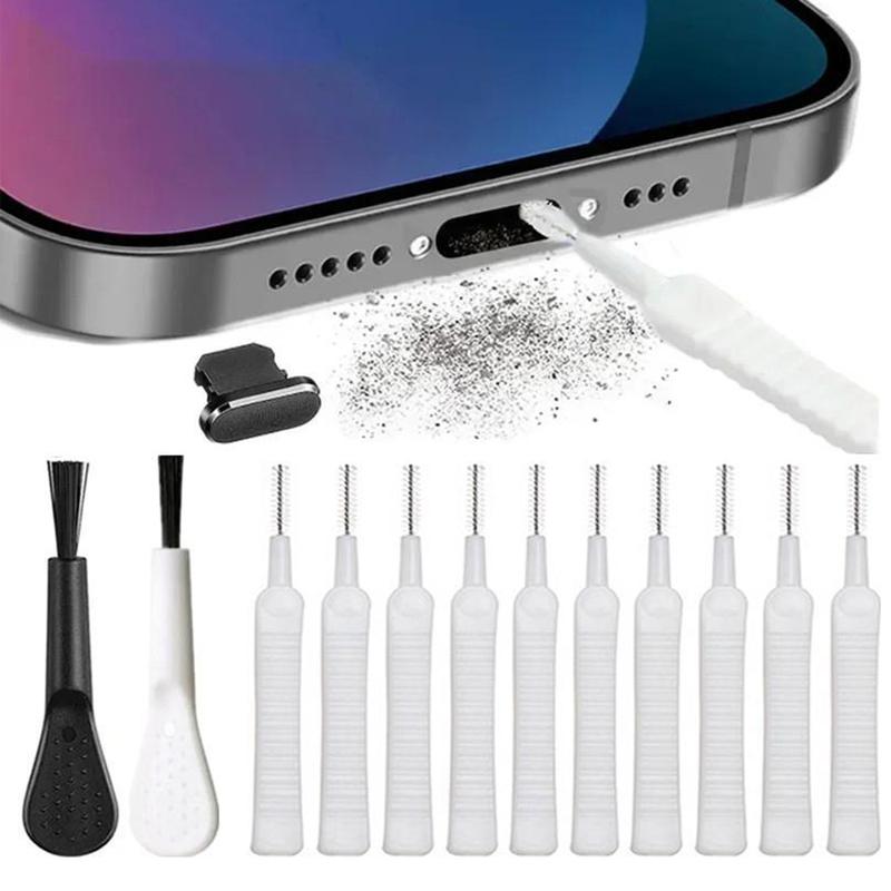 Mini Cleaning Brush Kit 23pcs, Anti-Clogging Nylon Cleaner for Phone Speaker and Receiver, Multifunctional Cleaning Tool Compatible with Airpods, iPhone, Keyboard, Car Vent