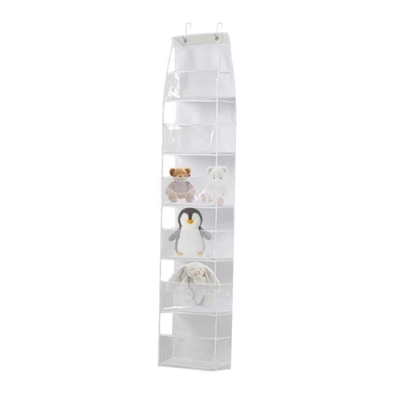 Over The Door Hanging Storage Rack, 1 Count 4 6-pocket Hanging Pantry Organizer, Large Capacity Storage Organizer for Closet, Bedroom, Bathroom, Room Accessories