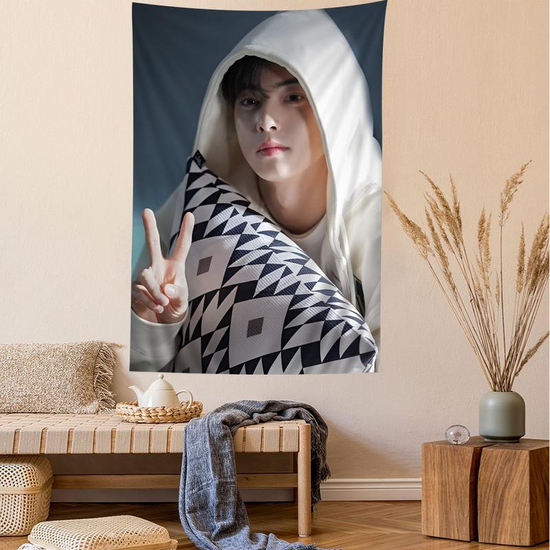 Korea Cha Eun Woo Wall Tapestry Home Decoration hippie bohemian decoration divination INS Home Decor tapestry for bedroom