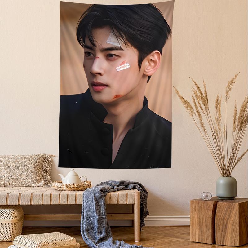 Korea Cha Eun Woo Wall Tapestry Home Decoration hippie bohemian decoration divination INS Home Decor tapestry for bedroom