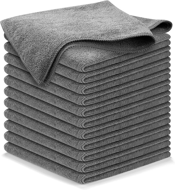 Microfiber Cleaning Cloth Grey - 12 Packs 12.6