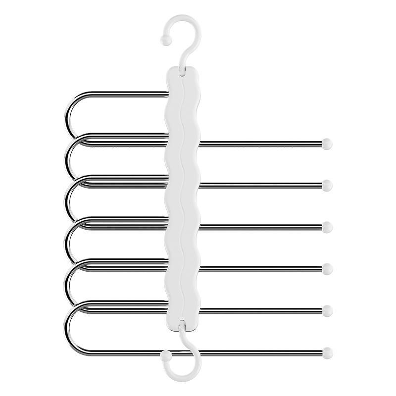 Foldable Pants Hanger, 1 Count Multi Layer Pants Hanger, Space Saving Multifunctional Storage Hangers for Home Closet