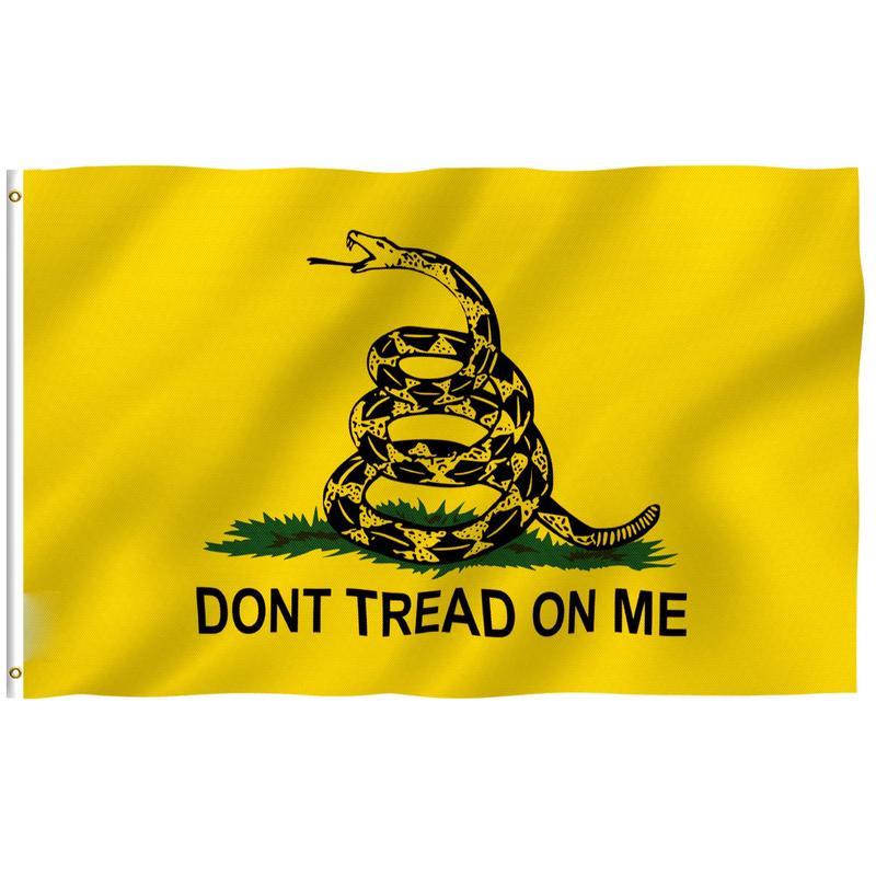 Don't Tread On Me Flag - Vivid Color and Fade proof - Canvas Header and Double Stitched - Flags Polyester, Beavis Flag, Banner, Ornament