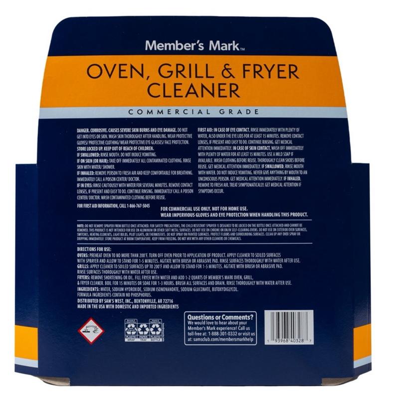 New packing Commercial Oven, Grill And Fryer Cleaner, 32 oz., 3 PK